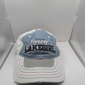 Forever Lakegirl Kids Blue and White Cap